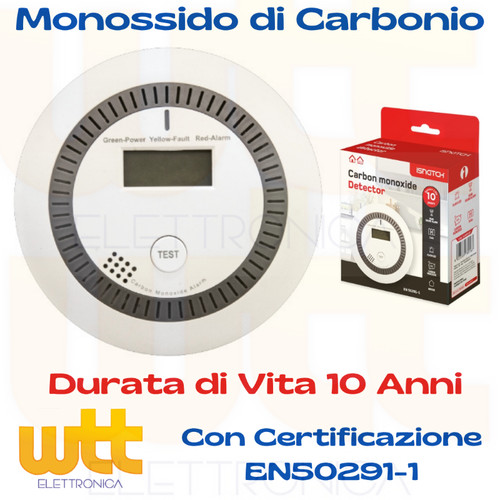 Rilevatore monossido - monossido, di